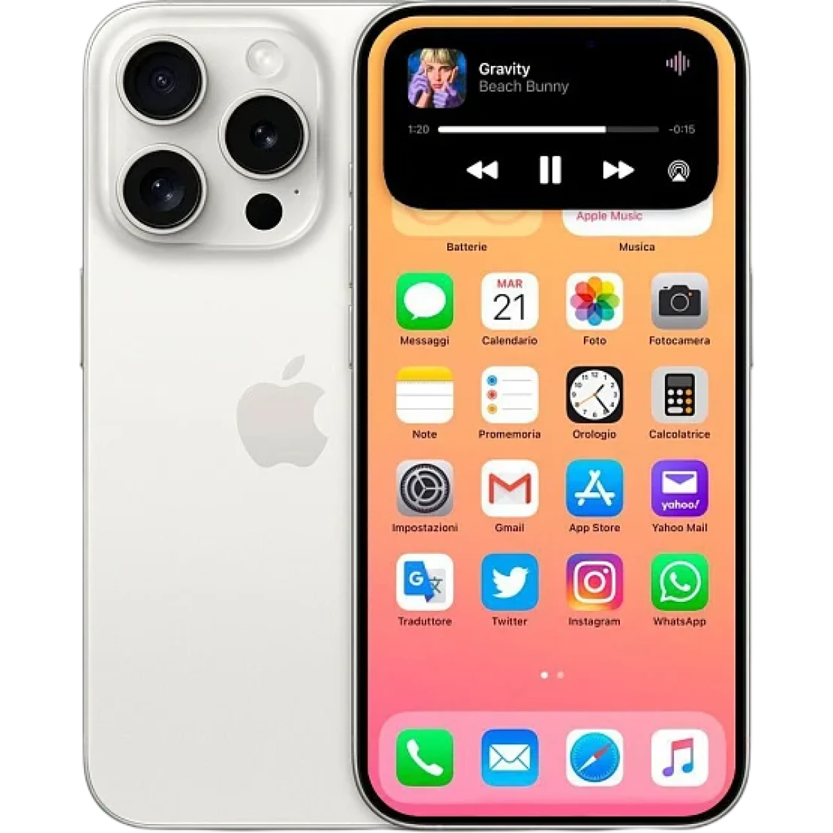 Apple iPhone 15 Pro Max · Белый · 256 ГБ · SIM